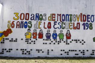 Realización de mural en plazoleta de avenida Agraciada y Zufriategui, barrio Paso Molino