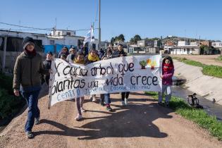 Cierre de la plantación de árboles en el barrio Bajo Valencia Cierre de la plantación de árboles en el barrio Bajo Valencia