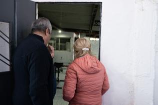 Obras del presupuesto participativo en el gimnasio Huracán del Paso de la Arena Obras del presupuesto participativo en el gimnasio Huracán del Paso de la Arena
