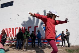 Obras del presupuesto participativo en el gimnasio Huracán del Paso de la Arena