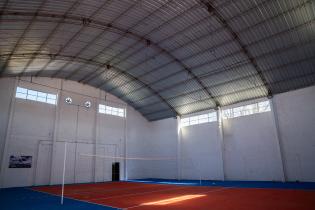 Obras del presupuesto participativo en el gimnasio Huracán del Paso de la Arena