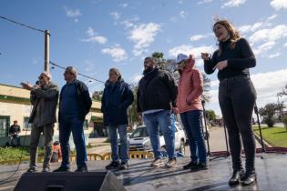 Obras del presupuesto participativo en el gimnasio Huracán del Paso de la Arena