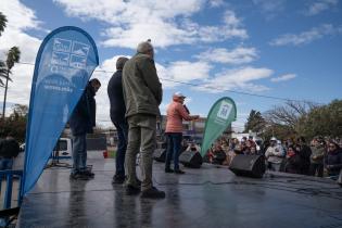 Obras del presupuesto participativo en el gimnasio Huracán del Paso de la Arena