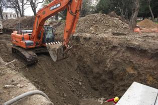 Avance de obras de saneamiento en arroyo Mataperros Avance de obras de saneamiento en arroyo Mataperros