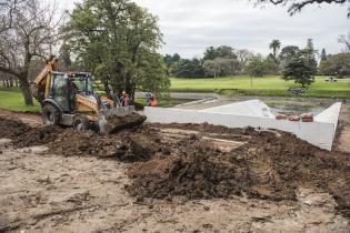 Avance de obras de saneamiento en arroyo Mataperros