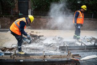 Avance de obras en avenida 21 de Setiembre esquina Ellauri