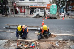 Avance de obras en avenida 21 de Setiembre esquina Ellauri