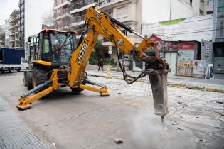 Avance de obras en avenida 21 de Setiembre esquina Ellauri