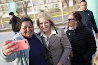 Inauguración de cancha Polifuncional en Ing. José Serrato 