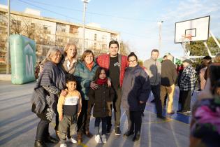 Inauguración de cancha Polifuncional en Ing. José Serrato 