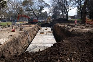 Recorrida por obras refuerzo en colector del arroyo Mataperros