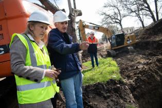 Recorrida por obras refuerzo en colector del arroyo Mataperros