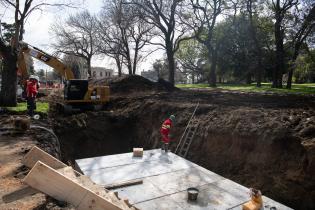 Recorrida por obras refuerzo en colector del arroyo Mataperros