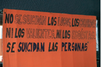 Conversatorio sobre suicidio en casa Comunitaria de Promoción de Salud Mental de Colón