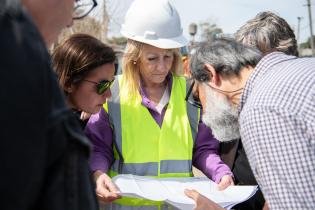 Recorrida por obra Sarandí en el marco del programa de Saneamiento Urbano