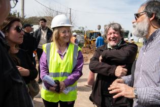 Recorrida por obra Sarandí en el marco del programa de Saneamiento Urbano