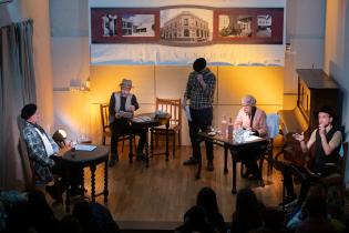 Lectura de Hay barullo en El Resorte , de Juceca, en el Centro Cultural MEM de Rocha