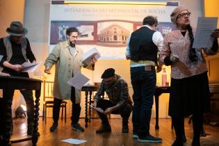 Lectura de Hay barullo en El Resorte , de Juceca, en el Centro Cultural MEM de Rocha