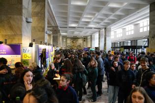 Latitud Ciencias 2023 en el atrio de la intendencia de Montevideo ,  06 de setiembre de 2023