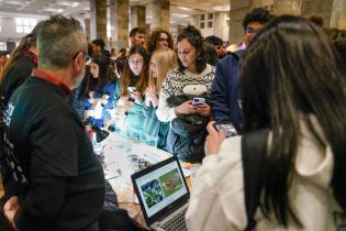 Latitud Ciencias 2023 en el atrio de la intendencia de Montevideo ,  06 de setiembre de 2023