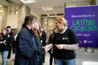 Latitud Ciencias 2023 en el atrio de la intendencia de Montevideo ,  06 de setiembre de 2023