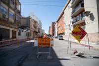Obras en la calle Reconquista y Colón en el marco del programa Late Ciudad Vieja