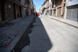Obras en la calle Colón entre Washington y Sarandí el marco del programa Late Ciudad Vieja Obras en la calle Colón entre Washington y Sarandí el marco del programa Late Ciudad Vieja