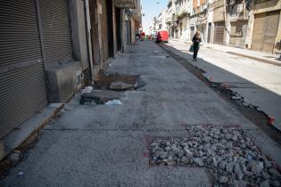 Obras en la calle Colón entre Washington y Sarandí el marco del programa Late Ciudad Vieja Obras en la calle Colón entre Washington y Sarandí el marco del programa Late Ciudad Vieja