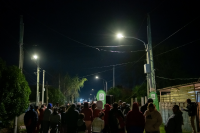 Montevideo avanza en iluminación: Encendido de luces en el barrio 1º de Mayo