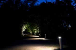 Montevideo avanza en iluminación: luminarias en el Jardín Botánico