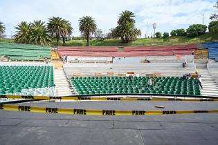 Avance de obras en el teatro de Verano Avance de obras en el teatro de Verano