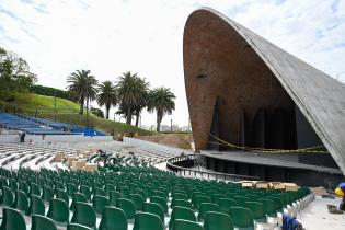 Avance de obras en el teatro de Verano Avance de obras en el teatro de Verano