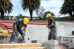 Avance de obras en el teatro de Verano Avance de obras en el teatro de Verano