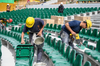 Avance de obras en el teatro de Verano