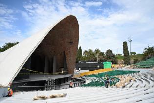 Avance de obras en el teatro de Verano Avance de obras en el teatro de Verano