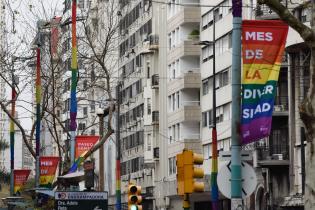 Avenida 18 de Julio en el marco del Mes de la Diversidad 20 de setiembre de 2023