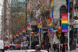 Avenida 18 de Julio en el marco del Mes de la Diversidad 20 de setiembre de 2023