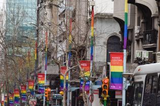 Avenida 18 de Julio en el marco del Mes de la Diversidad 20 de setiembre de 2023