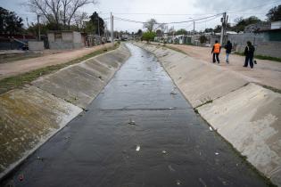 Plantación de flores del programa Mujeres que Reverdecen en el barrio Bajo Valencia