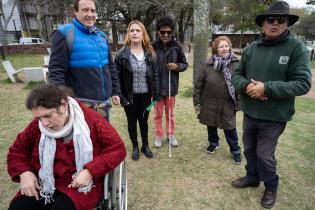 Recorrida de turismo accesible en el Parque de la Amistad