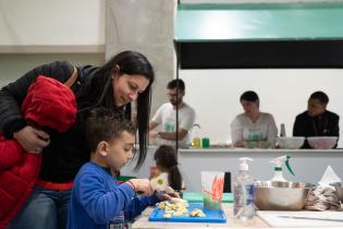 Cocina Uruguay en el atrio de la IM