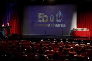 Entrega de los premios Charrúa en el Auditorio Nelly Goitiño