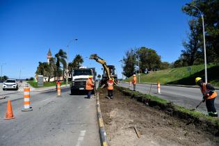 Obras de ampliación de dársena de giro ubicada en Rambla y Juana Pereyra