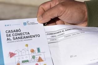 Recorrida por obras de saneamiento en la calle Charcas, barrio Casabò Recorrida por obras de saneamiento en la calle Charcas, barrio Casabò
