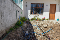 Recorrida por obras de saneamiento en la calle Charcas, barrio Casabò 