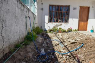 Recorrida por obras de saneamiento en la calle Charcas, barrio Casabò 