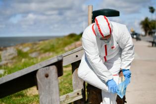 Operativo de CECOED en playa Verde por prevención de gripe aviar Operativo de CECOED en playa Verde por prevención de gripe aviar