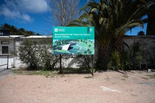 Intendenta Carolina Cosse visita obras en el Teatro de Verano, 27 de setiembre de 2023 