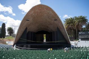 Intendenta Carolina Cosse visita obras en el Teatro de Verano Intendenta Carolina Cosse visita obras en el Teatro de Verano, 27 de setiembre de 2023