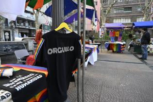 Feria por marcha de la Diversidad en plaza de Cagancha